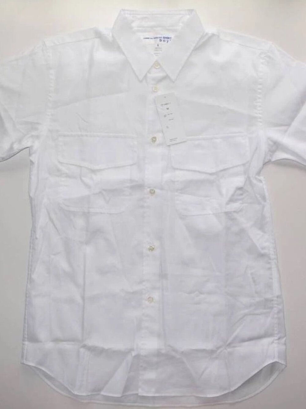COMME des GARÇONS SHIRT BOY Short Sleeve T-Shirt SS18 White Size Large